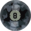 Aramith Camouflage Replacement Ball – #8 | Golden Break Billiards